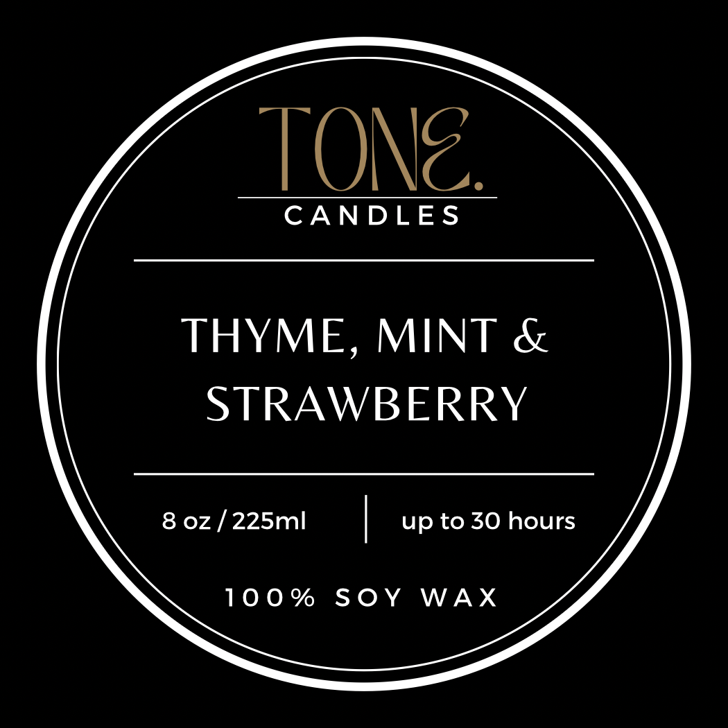 Thyme, Mint & Strawberry 2-Wick Candle