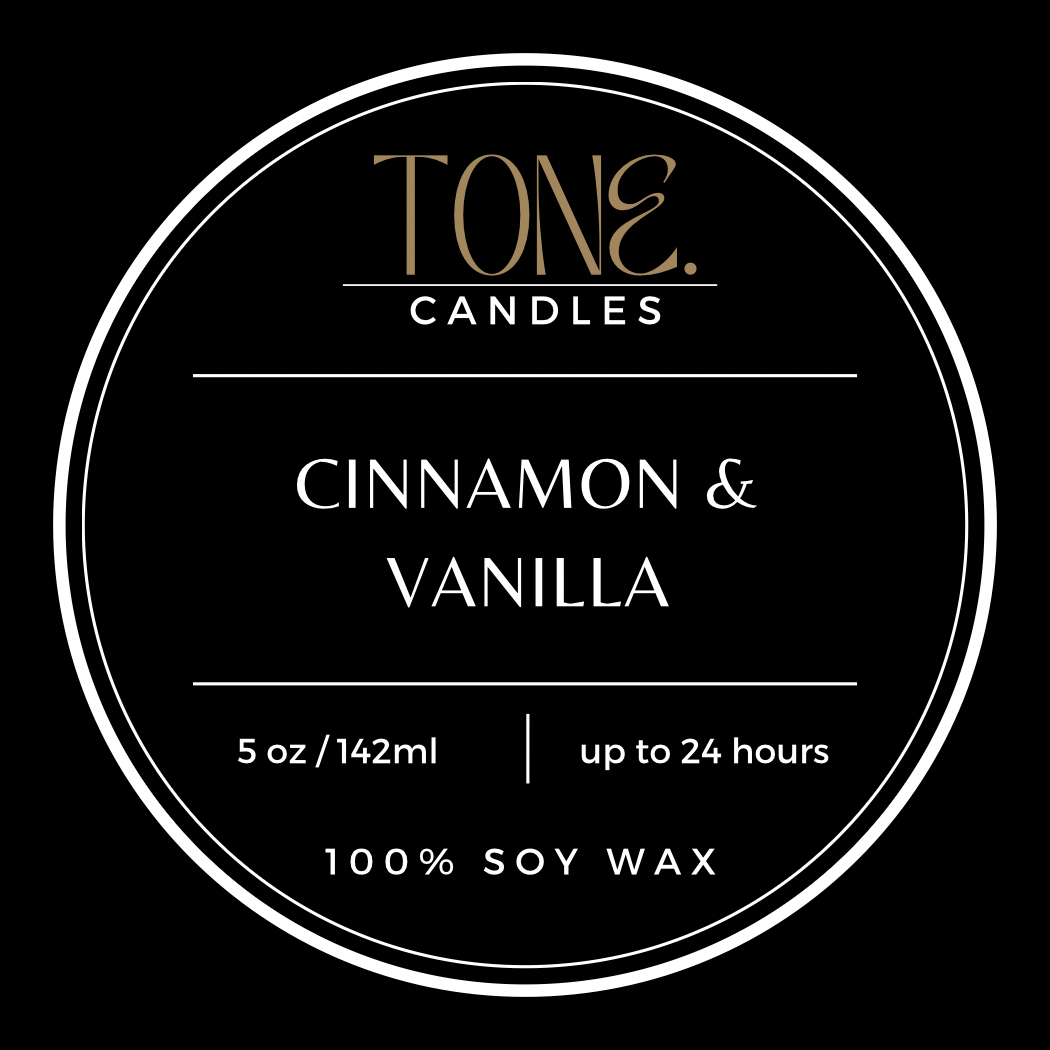 Cinnamon & Vanilla Single Wick Candle