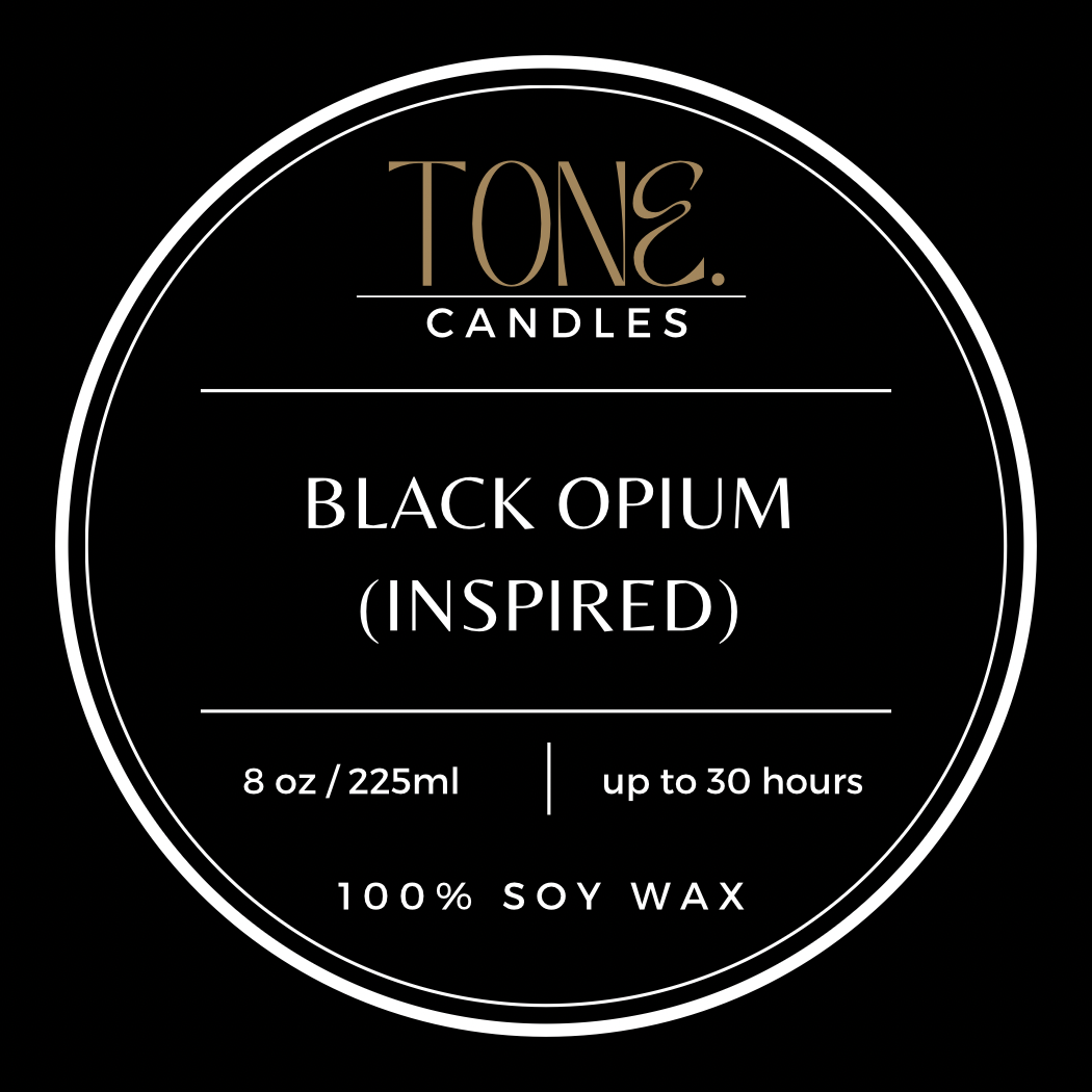 Black Opium (Inspired) 2-Wick Candle