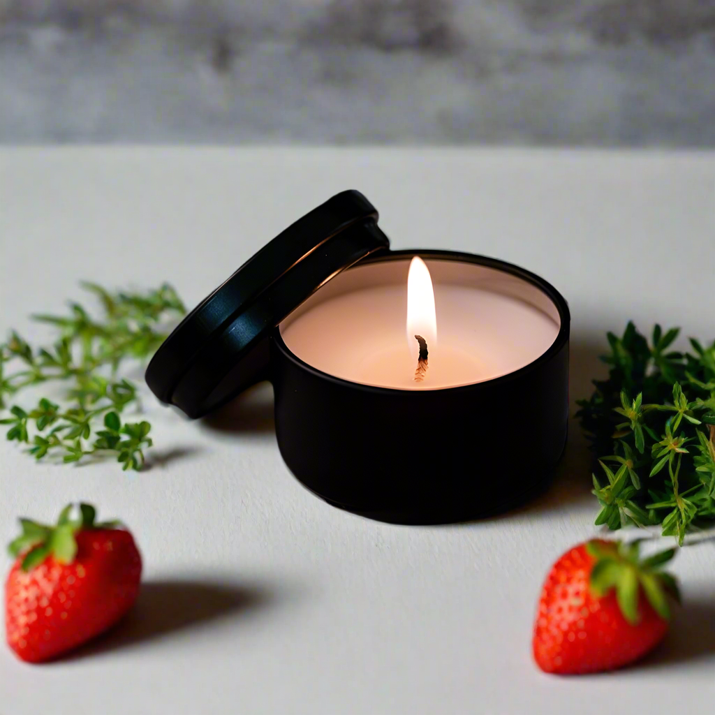 Thyme, Mint & Strawberry Single Wick Candle